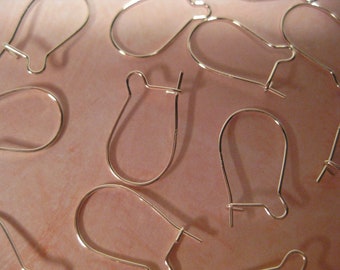 10% OFF ;). Sterling Silver Kidney Wire 9X15mm (15) PAIR
