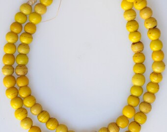 Vintage Prosser Beads - African Trade Beads - 9mm - Various Colors - 25-28 Inch Strand