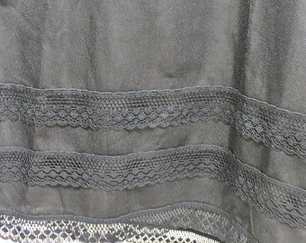Vanity Fair Black Vintage Half Slip Size Small #705