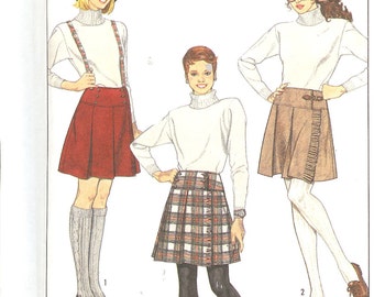 Simplicity 8745 1980's Misses'Front Wrap Skirt ID146