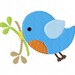 Robin // Bird // Blue Bird // Embroidery Design, Machine Embroidery Designs, Spring Embroidery, Bird Embroidery Design // Joyful Stitches
