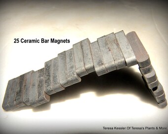 Ceramic Bar Magnets package of 25-7/8" Bar Magnet 3/16" thick