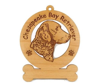 2095 Chessie Head Personalized Wood Ornament