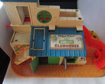 Vintage Fisher Price Sesame Street Clubhouse 937 1976