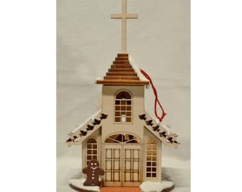 Gingerhaus - TRC Wooden Church Ornament