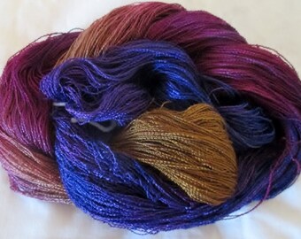 Handpainted Yarn-Soft Rayon Boucle lace Wt. - 688 yds - BOUQUET