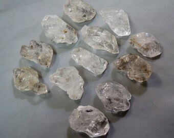 12 Pieces Natural Diamond Quartz Crystals Double Terminated size====30x21x10mm to 36x20x15mm
