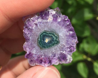 Amethyst Quartz Stalactite Slice