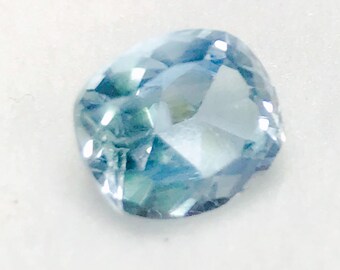 2.97 carats natural Aquamarine natural Beryl cushion cut aquamarine calibrated aquamarine 9x8 mm loose gem blue gemstone March birthstone