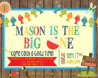 Fishing Birthday Invitation