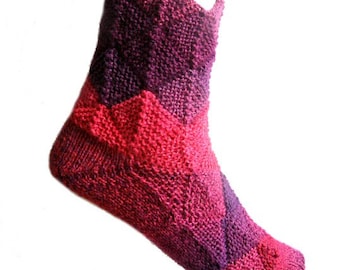 Fairytale socks Pink/Purple , US size 7.5/8.5 , UK size 5.5/6.5, EU size 38/39