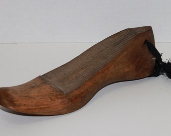 Vintage 1800s Wooden Shoe Form size 6 1/2