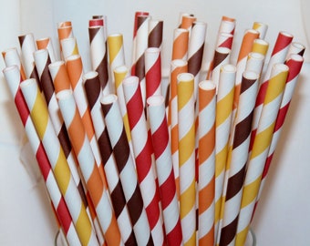 30 it's FALL Ya'LL AssorTeD Paper Straws, Paper Drinking Straws, Party, Wedding, Birhday, Events, BirThDay
