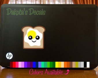 Cute Toast with Egg Car Decal