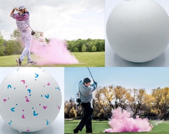 GOLF BALLS Gender Reveal Balls Pack (Custom Color Combinations and Styles) Golf Gender Reveal