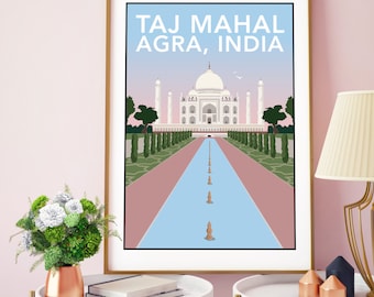 Taj Mahal, Agra India Print