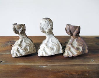 Theee Vintage Antique Clawfoot Tub Feet