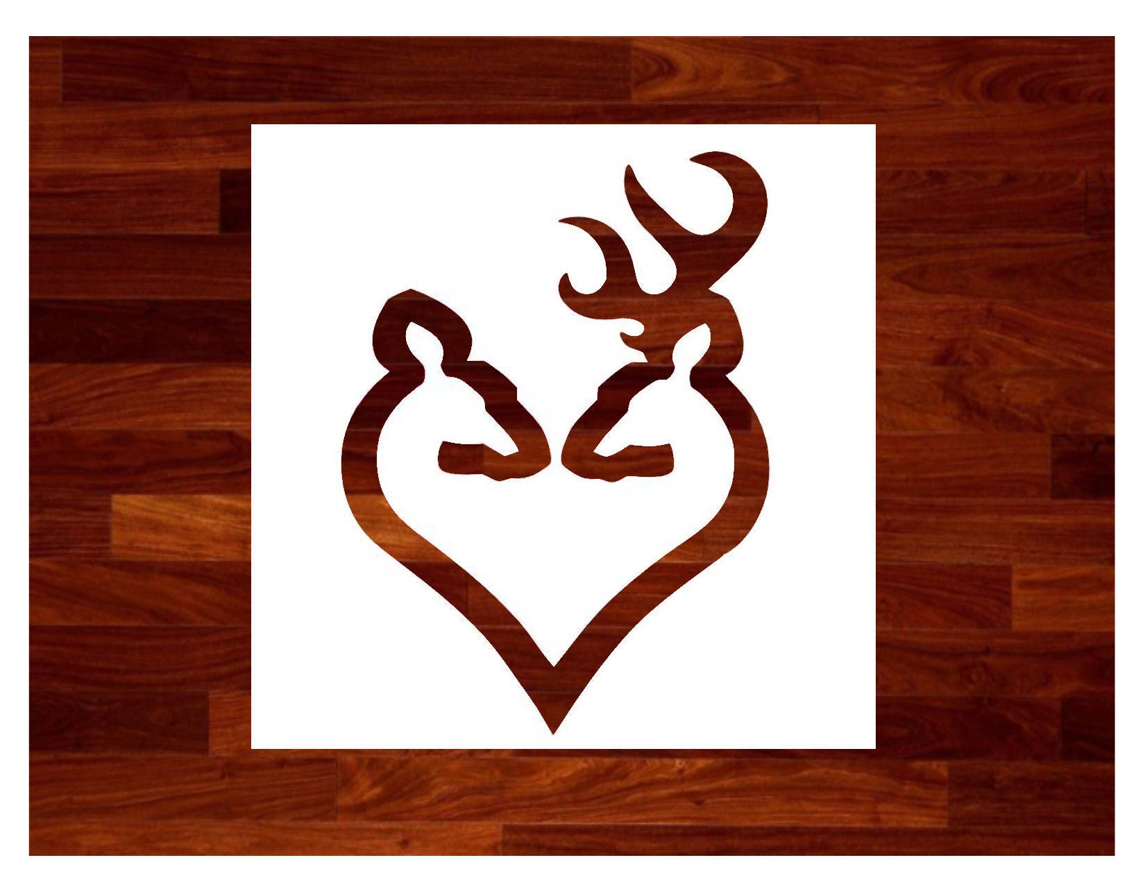 Custom Stencils Browning Buck And Doe Stencil custom-stencils-browning-buck-and-doe-stencil