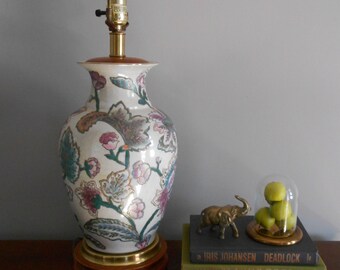 Vintage Frederick Cooper Table Lamp,Hollywood Regency Lamp,Large Porcelain Lamp,Chinoiserie Lamp,Vintage Porcelain Lamp