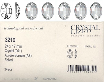 Swarovski 3210 24x17mm Crystal AB Sew on Stone - Price is for 1 stone