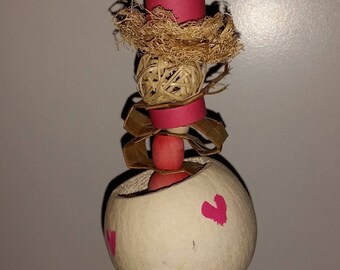 Lovely Bird Treat Holder and Toy/ Valentine's Day Bird Toy