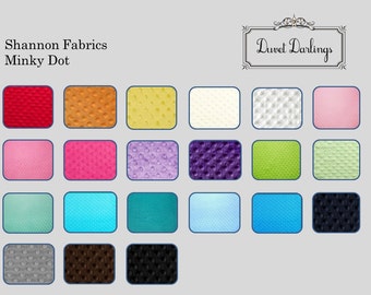 FABRIC SWATCH - Shannon Fabric Minky - Various Colors