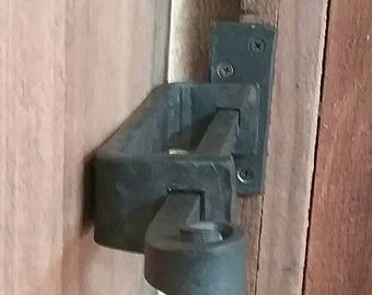 Hand Forged Deadbolt Door Latch. Wrought Iron style for an antique/vintage look!
