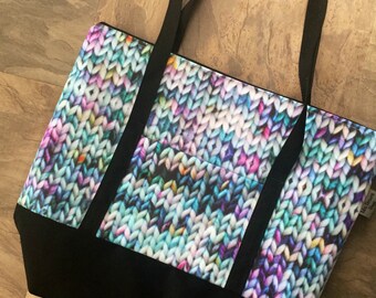 Knit Night Tote l Mountain Range