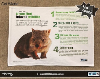 Wildlife Rescue Tea Towel