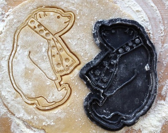 Bear cookie cutter. Christmas party cookies. Christmas gift