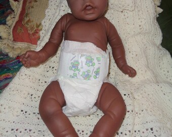 Jesmar, anatomically correct, African American, baby boy doll