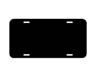 License Plate-Black -Blank Tag-Plastic License Plate For Vinyl-Easily Personalized with Vinyl-Blank License Plate