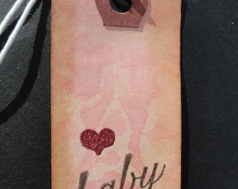 Baby Tag, Baby Girl tag, Baby Shower Tag, Baby Gift Tag, Gift Tag, New Baby