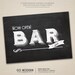1920s Speakeasy Bar Sign // Chalkboard Poster // PDF Ready to Print