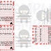 PDF: "Cute but Fierce" Ninja Thank You Postcards - 3 15/16” x 5 15/16” - Digital File DIY Printable Silhouette