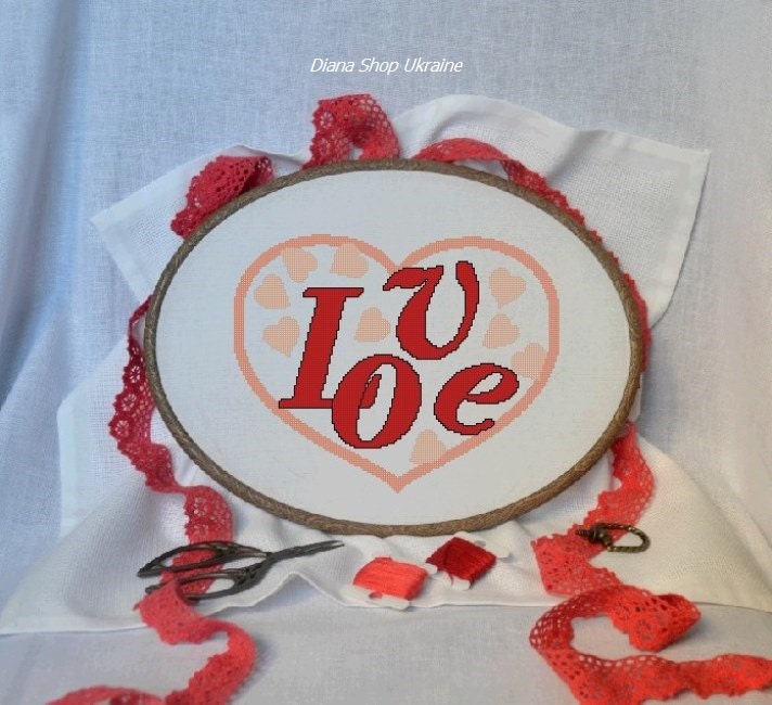 Love Cross Stitch Pattern PDF Instant download Shop love cross stitch patterns on wanelo