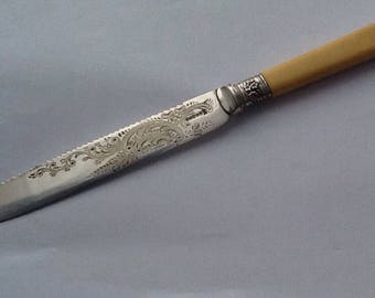 Vintage EPNS silver plated wedding cake knife