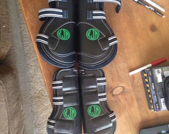 Horse Boot Monograms (pair)