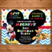 Mickey Mouse Birthday Invitation | Mickey Mouse Party Favors | Mickey Mouse Clubhouse Birthday | Minnie Mouse Party | Mickey Mouse Invite