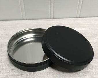 Black Metal Tins - Set of 25