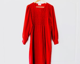 Vintage Vanity Fair L Housecoat Long Robe Velvet