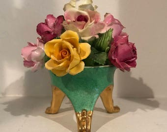 Staffordshire Bone China Rose Bouquet