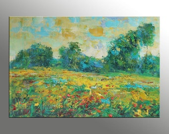 Canvas Painting, Large Wall Art Painting, Abstract Art, Modern Art, Oil Painting Landscape, Large Abstract Painting, Oil Painting Original