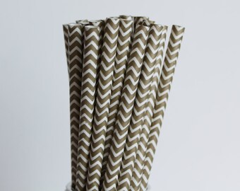 Metallic Gold Chevron Paper Straws-Gold Straws-Wedding Straws-Chevron Straws-Mason Jar Straws-Gold Party Straws-Zigzag Straws-Paper Straws