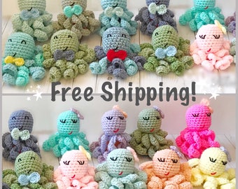 Crochet octopus for babies| Crochet Octopus| Octopus Plush| Preemie octopus| Octopus for preemie| NICU octopus| Stuffed octopus|Octopus toy