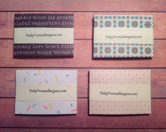 Mini envelopes, handmade envelopes, set of 10 envelopes, envelopes,