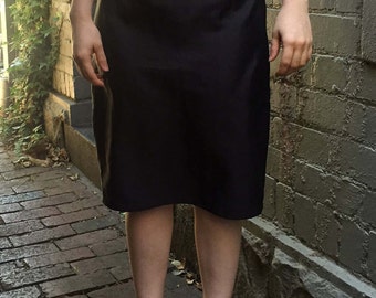 classic black pencil skirt