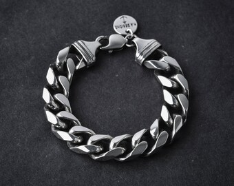 Sterling Silver Chain Bracelet | heavy chain | link bracelet | silver link bracelet | silver chain bracelet | silver 925 | silver jewelry