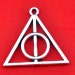 Triangle Magic Ring Charm --15pcs Antique Silver Triangle Magic Ring Charm Pendants --30*33mm--G583