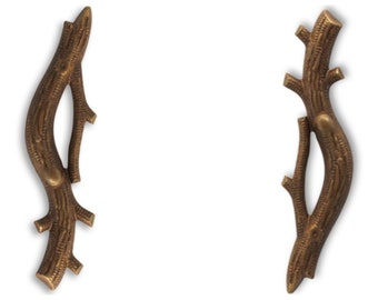 TWO Vintaj Branch Components, EM0070 - 50x12mm, Scrapbooking, Jewelry making.